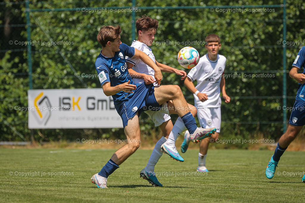 BQ3I5506 | 17.06.2023; Testspiel; Rasenplatz Offdilln; VfL Bochum U17 - Eintracht Frankfurt U17; Ergebnis: 3:1 (1:1)