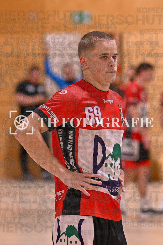 GER, SG Maulburg/Steinen - SG Allensbach/Dettingen, Handball, Landesliga Suedbaden, 2. Spieltag, Saison 2024/2025, 28.09.2024 | Ole Anton Holzkamp (SG Maulburg/Steinen, #69)GER, SG Maulburg/Steinen - SG Allensbach/Dettingen, Handball, Landesliga Suedbaden, 2. Spieltag, Saison 2024/2025, 28.09.2024Foto: TH Fotografie/Thomas Hess
