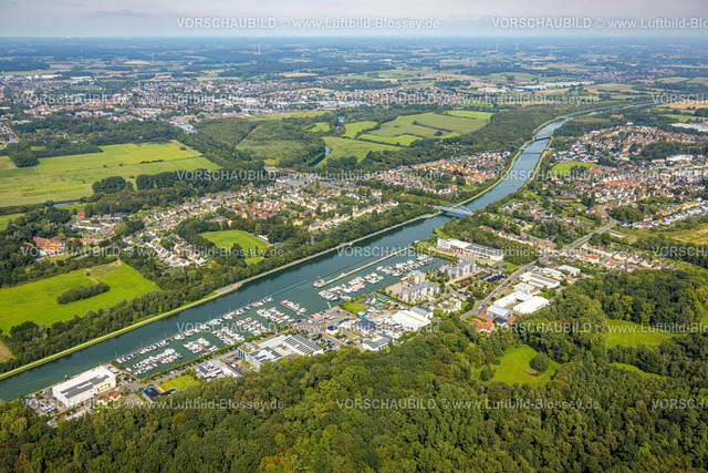 Bergkamen230902252 | Luftbild, Yachthafen Marina Rünthe am Datteln-Hamm-Kanal, Rünthe, Bergkamen, Ruhrgebiet, Nordrhein-Westfalen, Deutschland