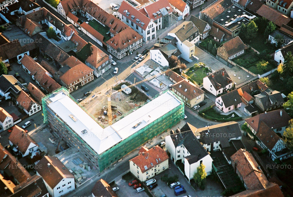 Luftbild: Rheinstraße Hauptstraße Juststraße Markstr in Kandel im Bundesland Rheinland-Pfalz in Deutschland. Foto: NEG564409.jpg vom 18.10.2005 durch Werner Riehm/FLY-FOTO.de