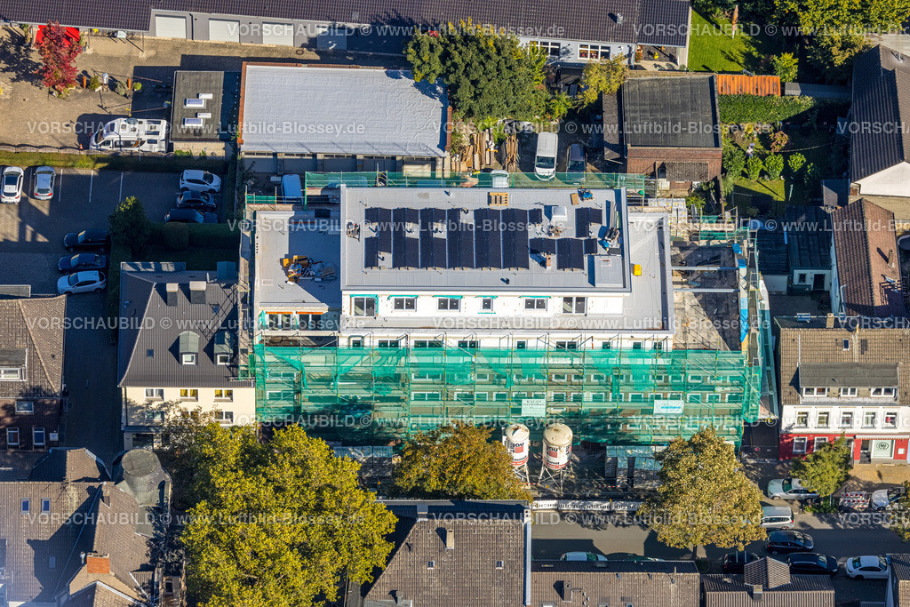 Dortmund221000075 | Luftbild, Alte Polizeiwache, Baustelle mit Wohnhaus Neubau, Alte Benninghofer Straße, Hörde, Dortmund, Ruhrgebiet, Nordrhein-Westfalen, Deutschland