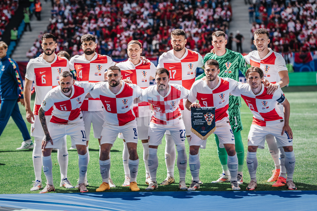 Fußball | Herren | UEFA-Fußball-Europameisterschaft 2024 | Gruppe B | Kroatien vs. Albanien | 19.06.2024 | Die Nationalmannschaft Kroatien Mannschaftsfoto