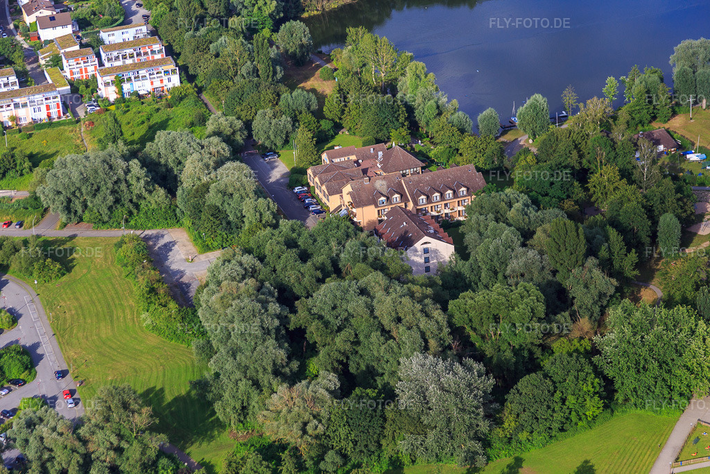 Luftbild: Hotel am Bruchsee in Heppenheim im Bundesland Hessen in Deutschland. Foto: IMG_090647.jpg vom 04.07.2016 durch Werner Riehm/FLY-FOTO.de