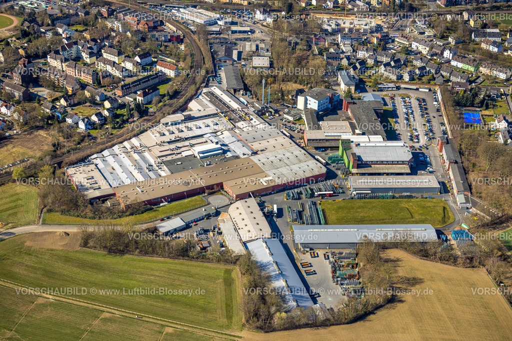 Witten250300974 | Luftbild, Pilkington Automotive Deutschland GmbH, Werksgelände an der Almstraße, Sonnenschein, Witten, Ruhrgebiet, Nordrhein-Westfalen, Deutschland