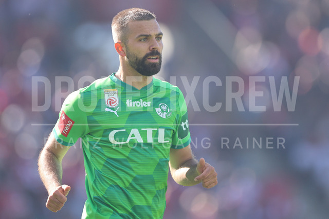 Grazer AK 1902 vs WSG Tirol – Austrian Bundesliga | Graz, Austria, 02.MAY.26 - SOCCER - ADMIRAL Bundesliga, Qualification Group, Grazer AK 1902 vs WSG Tirol. The image shows Lukas Hinterseer (WSG Tirol).