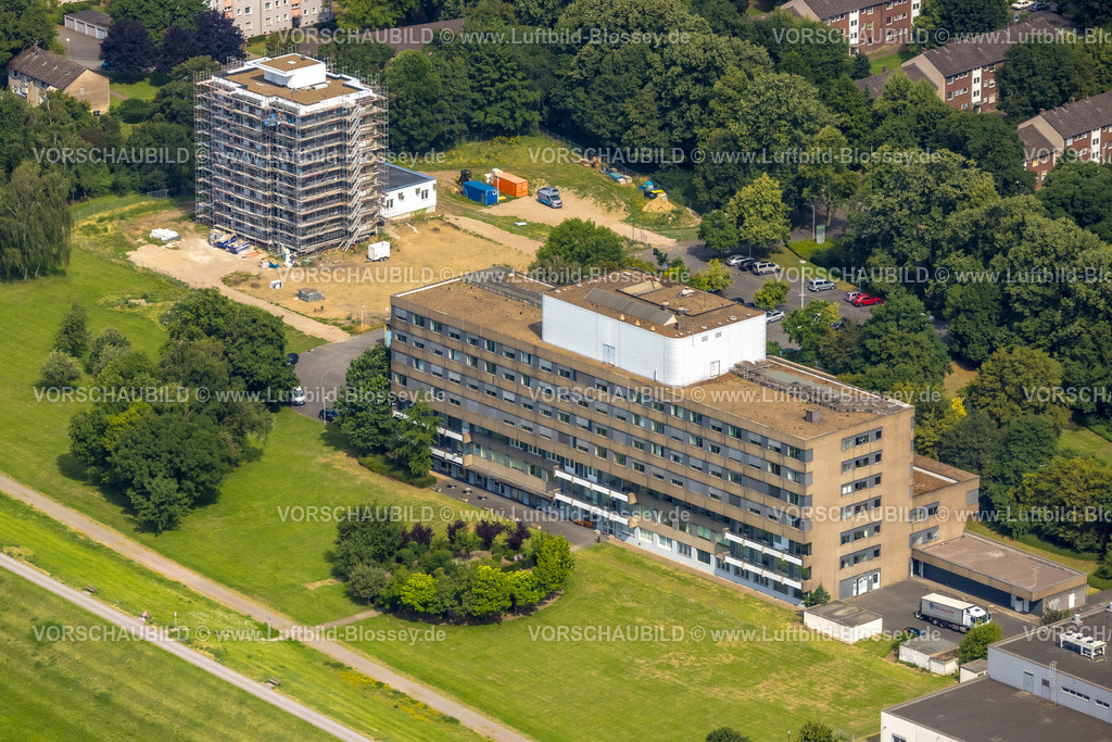 Duisburg230707210 | Luftbild, Helios Rhein Klinik Duisburg, Beeckerwerth, Duisburg, Ruhrgebiet, Nordrhein-Westfalen, Deutschland