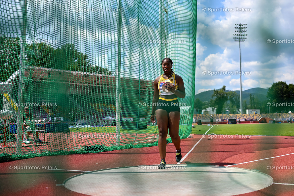 U18 EM - Tag 4_34 | European Athletics U18 Championships am 21.07.2024 in Banska Brystica; Diskuswurf, Nadjela Wepiwé. Foto: Kai Peters - Realisiert mit Pictrs.com