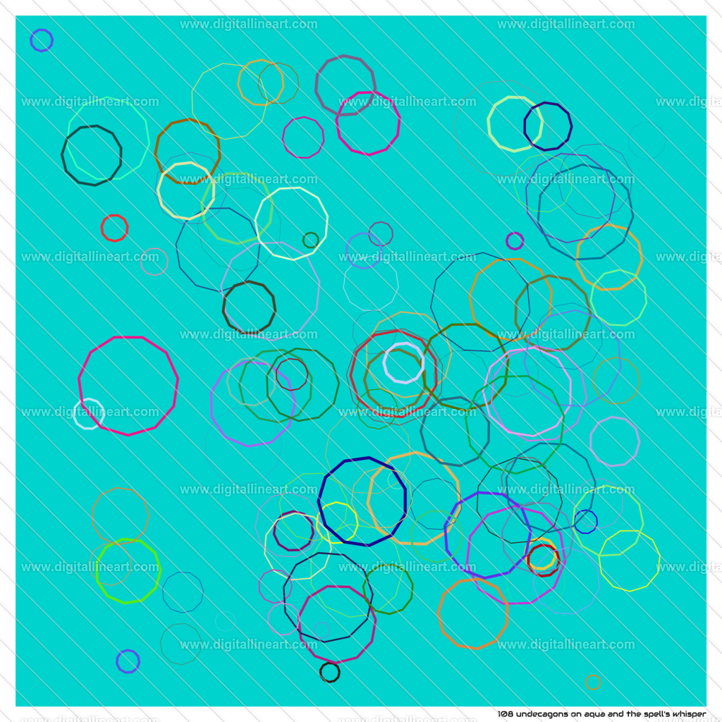 108-undecagons-aqua-and-the-spell-s-whisper | digitallineart - Realisiert mit Pictrs.com