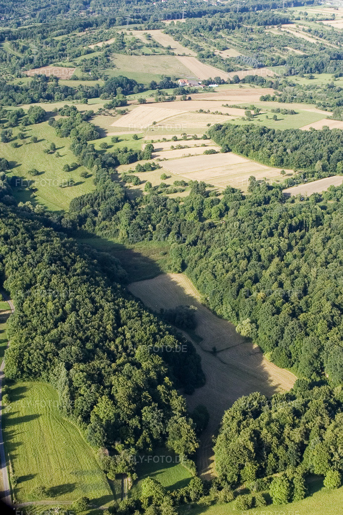 Luftbild: Naturschutzgebiet Kettelbachtal im Ortsteil Obernhausen in Birkenfeld im Bundesland Baden-Württemberg in Deutschland. Foto: IMG_12346.jpg vom 05.08.2008 durch Werner Riehm/FLY-FOTO.de