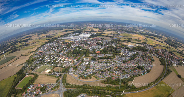 Selm220810112Bork | Luftbild von Selm-Bork mit der kath. Kirche St. Stephanus Bork, Selm, Ruhrgebiet, Nordrhein-Westfalen, Deutschland