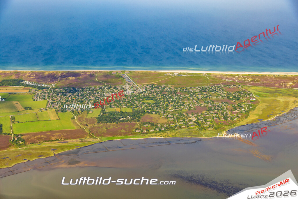 Übersichts Bild Kampen - Die Luftaufnahme wurde 2025 vom UL-Flugzeug heraus erstellt ( keine Drohnenaufnahme ) - Hochauflösende Luftaufnahme - für Wandbilder und großformatige Ausdrucke geeignet. Das besondere Geschenk!Hier alle&nbsp;Infos zur Lizenzierung der LuftaufnahmeWir fliegen auch dieses Jahr wieder in Ihre Region um Luftbilder zu erstellen.- Luftbild anfragen