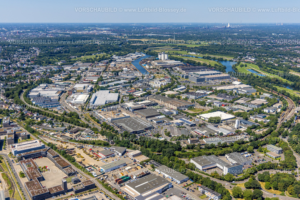 Muelheim230704630 | Luftbild, Gewerbegebiet Rhein-Ruhr-Hafen, Südhafen Mülheim, Speldorf, Mülheim an der Ruhr, Ruhrgebiet, Nordrhein-Westfalen, Deutschland