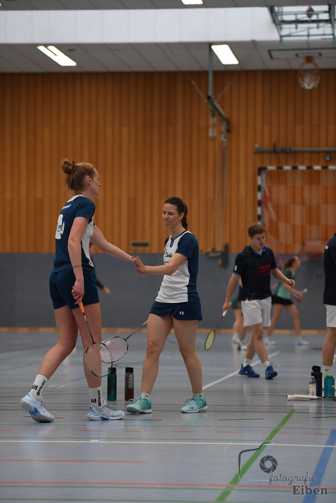 Badminton TV Metjendorf | Frauen Doppel, Wiebke Schwetje und Kira Veldmann; Badminton TV Metjendorf am 26.10.2025 in Metjendorf (Sporthalle Auf dem Kamp); Photo: Philip Eiben 2025 - Realisiert mit Pictrs.com