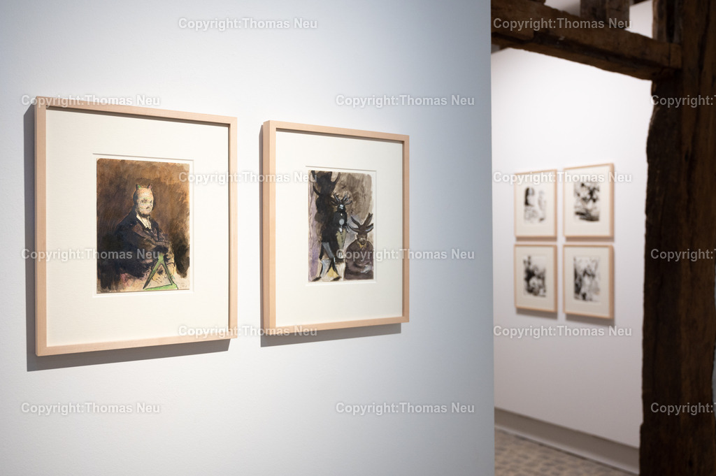 25_Neo_Rauch_Museum_Bensheim | 6.7.2024, bbe, Museum Bensheim, Ausstellung Neo Rauch "im Papiergrund", ,, Bild: Thomas Neu