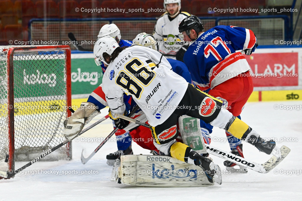 Carinthian Team vs. HC Köttern 12.2.2024 | #40 Zitterer Andre Albert, #86 Walluschnig Marco-Andrej, #77 Rainer Niklas