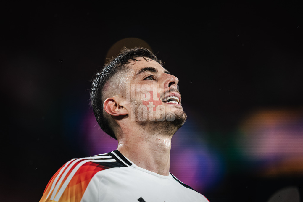 Fußball | Herren | UEFA-Fußball-Europameisterschaft 2024 | Achtelfinale | Deutschland vs. Dänemark | 29.06.2024 | Kai Havertz (#7, Deutschland) ärgert sich