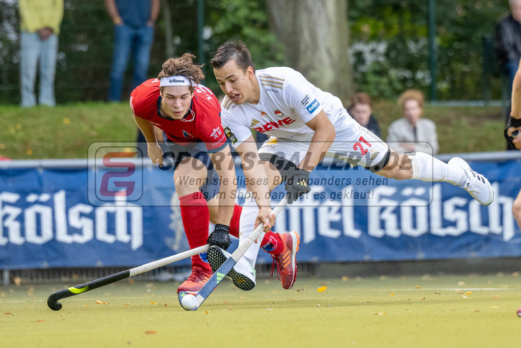 SFE_20230923_0056 | Hockey 1. Bundesliga Herren Rot-Weiss - Berliner HC am 23.09.2023 in Köln (KTHC Stadion Rot-Weiss Köln Tennis and Hockey Club), Photo: Stephan Fehrmann 2023 (Sports-Gallery),Phillip Holzmüller (Rot-Weiss Köln #21 )