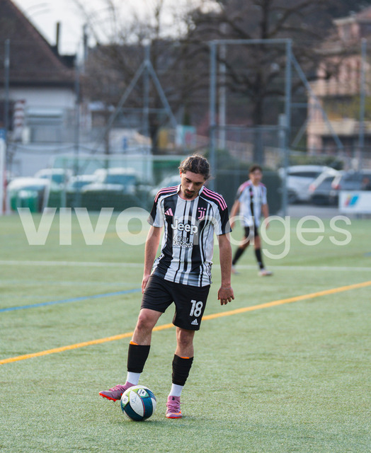 juv_lut_fmachado-0239 | Images from the Juniors B match between Juventus Academy and FC Lutry, played on 18 March 2026 in Lutry, Switzerland, featuring players, coaching staff and match action throughout the game.