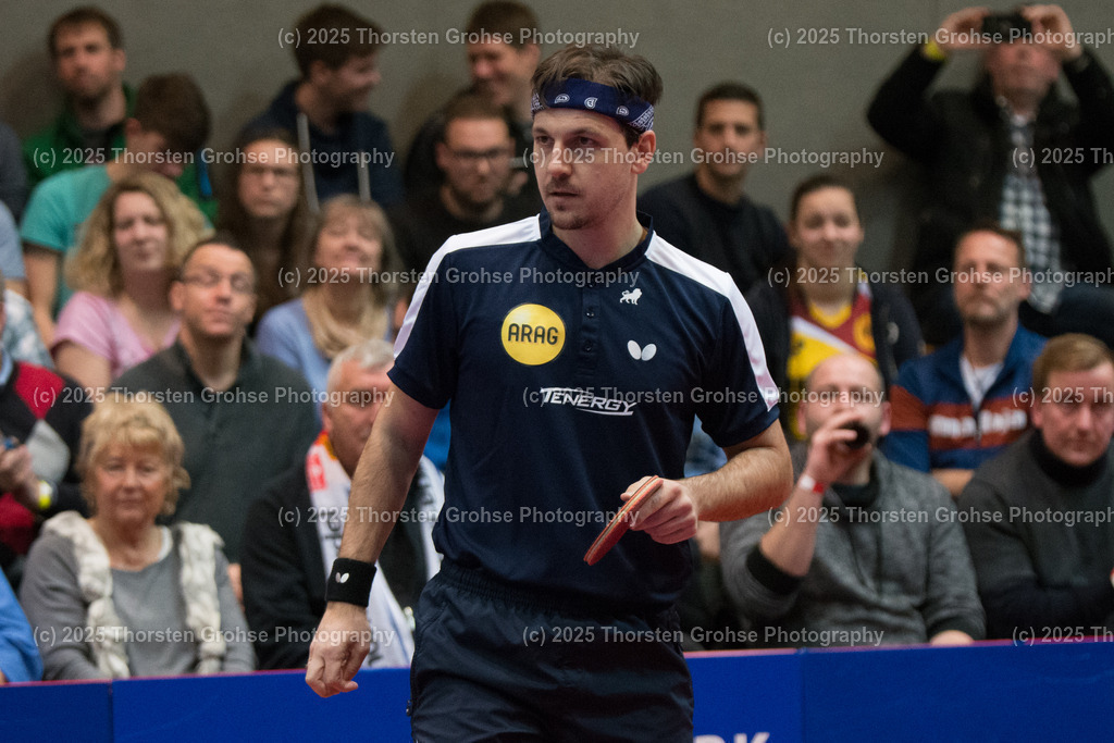 TTBL TTC Fulda-Maberzell vs. Borussia Duesseldorf | Timo BOLL (Borussia Duesseldorfl); TTBL TTC Fulda-Maberzell vs. Borussia Duesseldorf, Tischtennis-Bundesliga - 12. Spieltag am 21.01.2018 in der Hubtex Arena in Fulda, (Deutschland) - Realisiert mit Pictrs.com