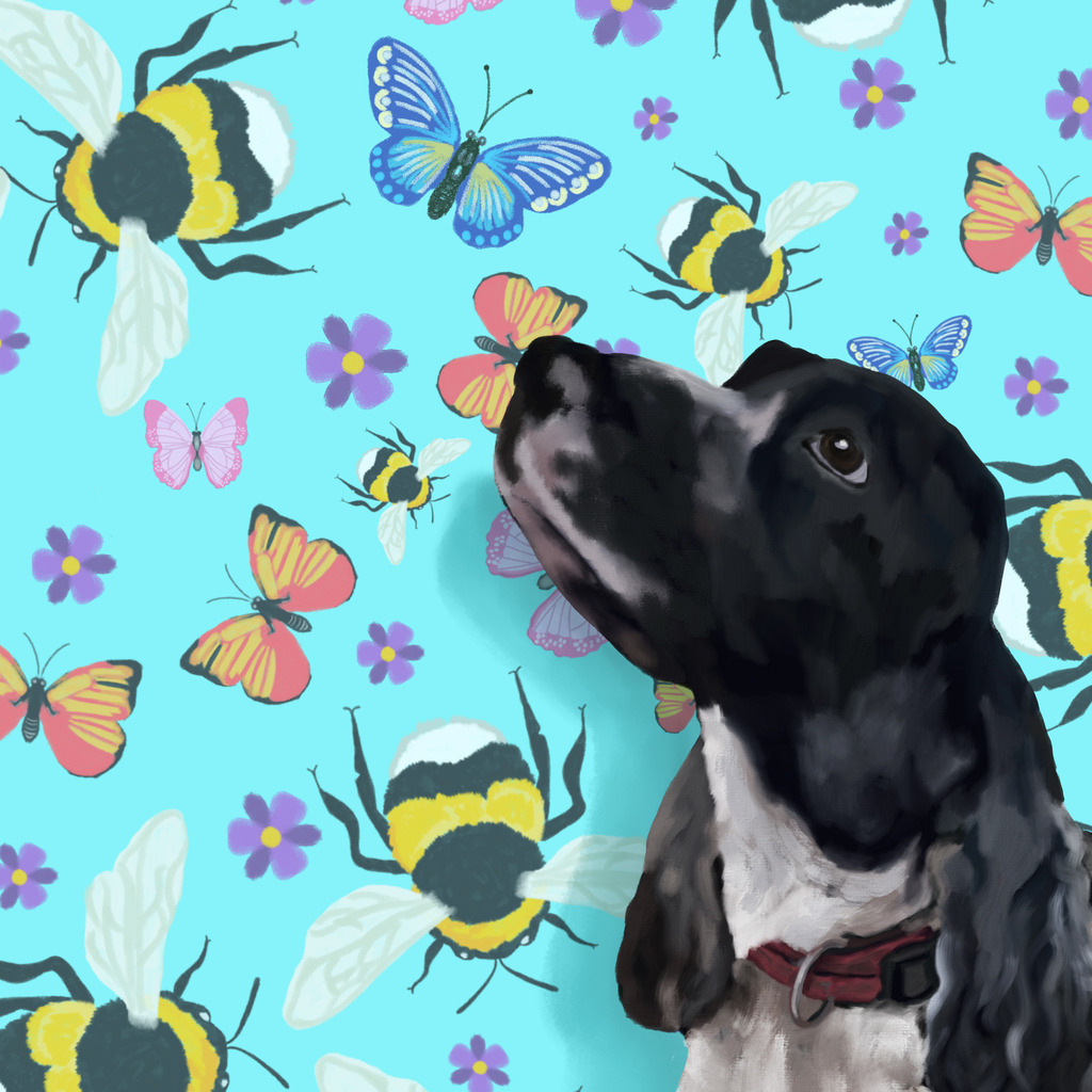 Cocker_schwarz | Illustrationen, digitalpainting, animals, dogs, hunde, art, Kunst, Illustrationsart, Bielefeld, Germany - Realisiert mit Pictrs.com