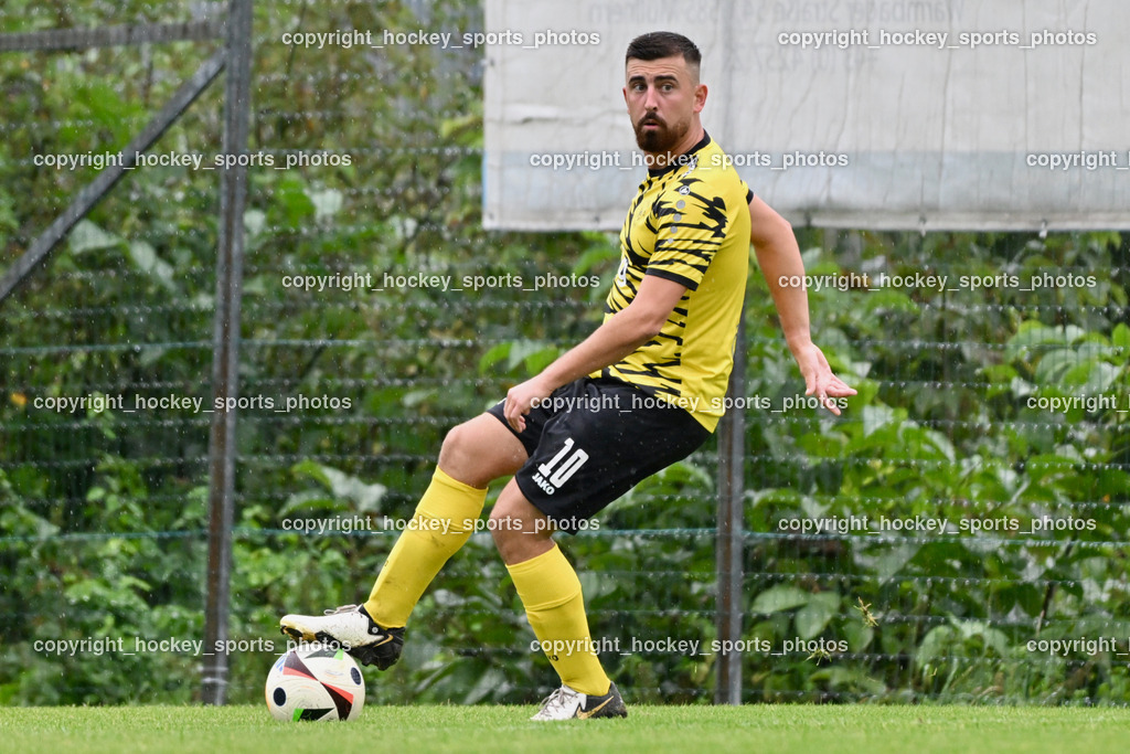 FC Faakersee vs. FC-WR Nussdorf Debant | #10 Marco Pehr FC Faakersee, FC Faakersee vs. FC-WR Nussdorf Debant, FC Faakersee vs. FC-WR Nussdorf Debant am 28.09.2024 in Finkenstein (Sportplatz Faakersee), Austria, (Photo by Bernd Stefan)