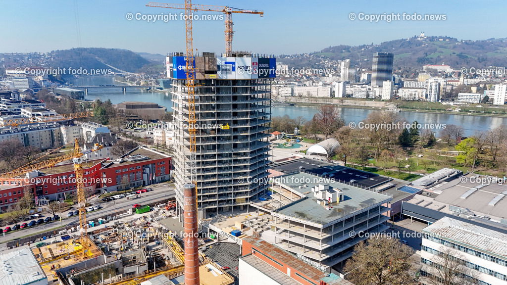 Tabakfabrik_ Quadrill_ Baustelle_ 20.03.2024-5 | 20.03.2024, Tabakfabrik Linz, AUT, Quadrill, im Bild Quadrill, Baustelle, Gebauede, Drohne