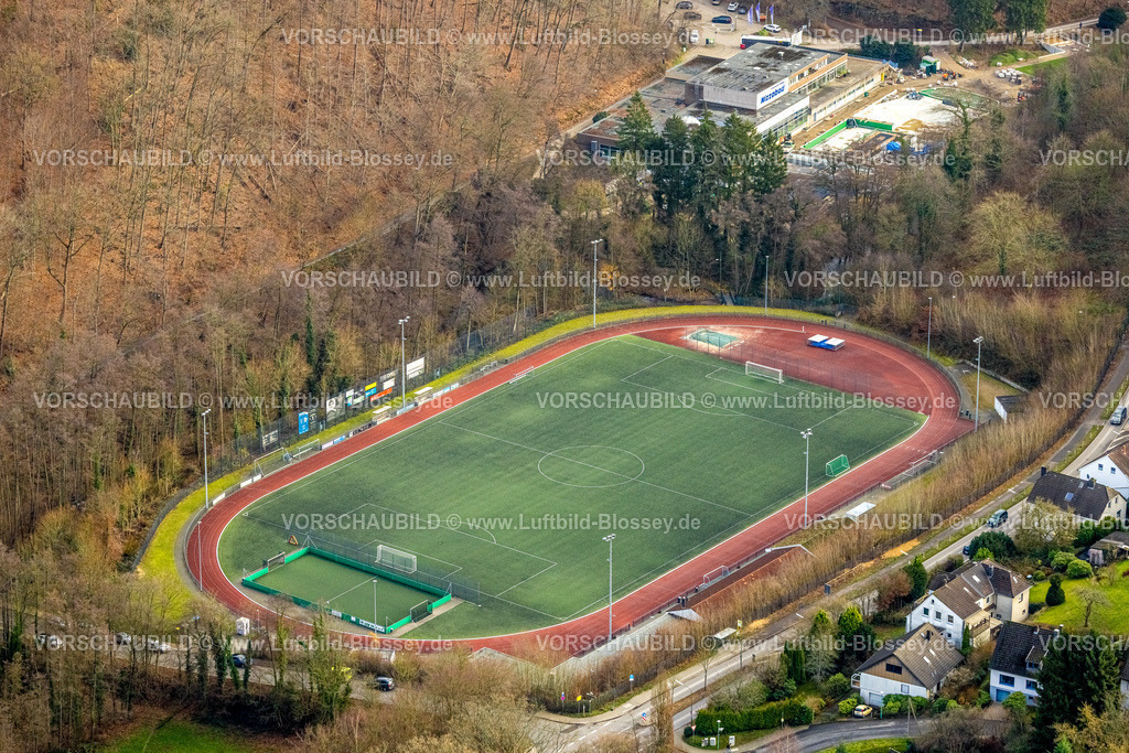 Velbert251200900Langenberg | , Luftbild, Fußballstadion Sportanlage Nizzatal, Langenberg, Velbert, Bergisches Land, Nordrhein-Westfalen, Deutschland