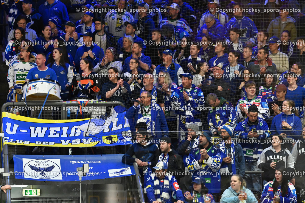 EC IDM WÄRMEPUMPEN VSV vs. MOSER MEDICAL GRAZ99ERS | EC VSV Fans, EC IDM WÄRMEPUMPEN VSV vs. MOSER MEDICAL GRAZ99ERS, EC IDM WÄRMEPUMPEN VSV vs. MOSER MEDICAL GRAZ99ERS am 12.03.2026 in Villach (Stadthalle Villach), Austria, (Photo by Bernd Stefan)