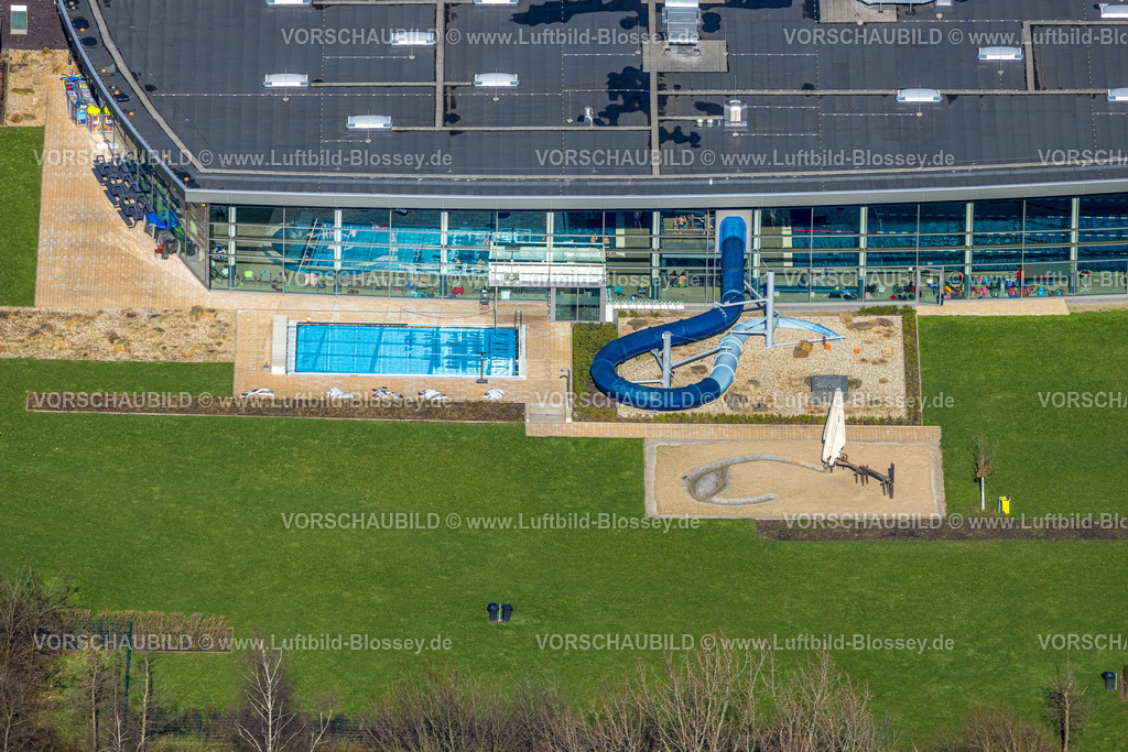 Herne230211832 | Luftbild, Wananas Sportbad und Freizeitbad, Baukau-West, Herne, Ruhrgebiet, Nordrhein-Westfalen, Deutschland