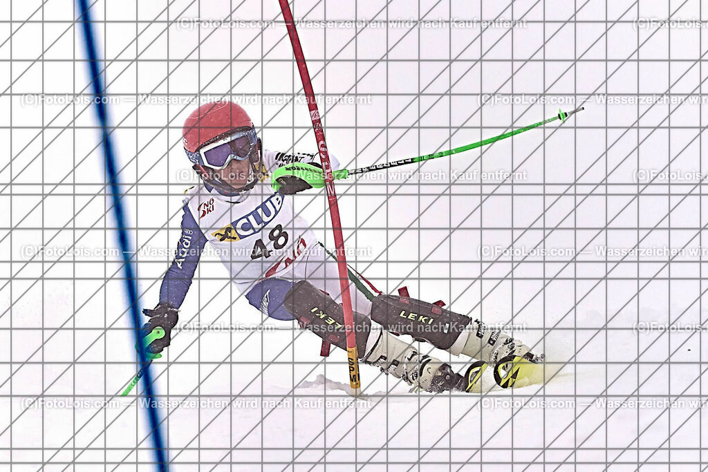 ALP1602_NW-OAC-SL-I_Hochkar_Flatz Cornelius | (C)FotoLois.com, Alois Spandl. NÖ Raiffeisen-Club NachwuchsCup & OstalpenCup, Hochkar, Slalom, So 7. Januar 2024.