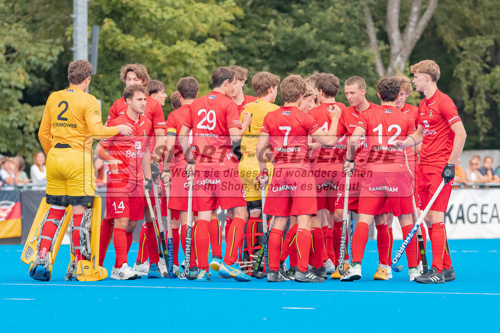 HK_20230716_102804 | Euro Hockey MU18 Boys Finale Belgium vs Germany Championship Girls &amp; Boys am 16.7.2023 CHTC , Krefeld ,