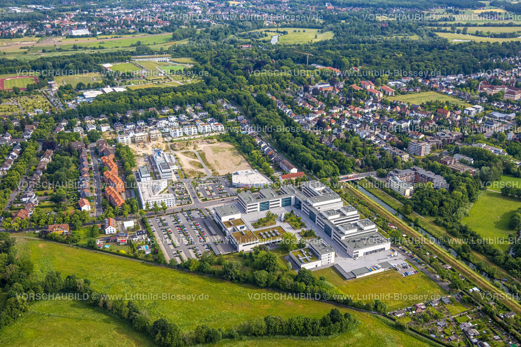 Hamm220600016HSHL | Luftbild, Hochschule Hamm-Lippstadt, HSHL, Campus Hamm, Baustelle und Neubau WissenschaftsQuartier SCI:Q Science Quarter Hamm Paracelsuspark, Uentrop, Hamm, Ruhrgebiet, Nordrhein-Westfalen, Deutschland