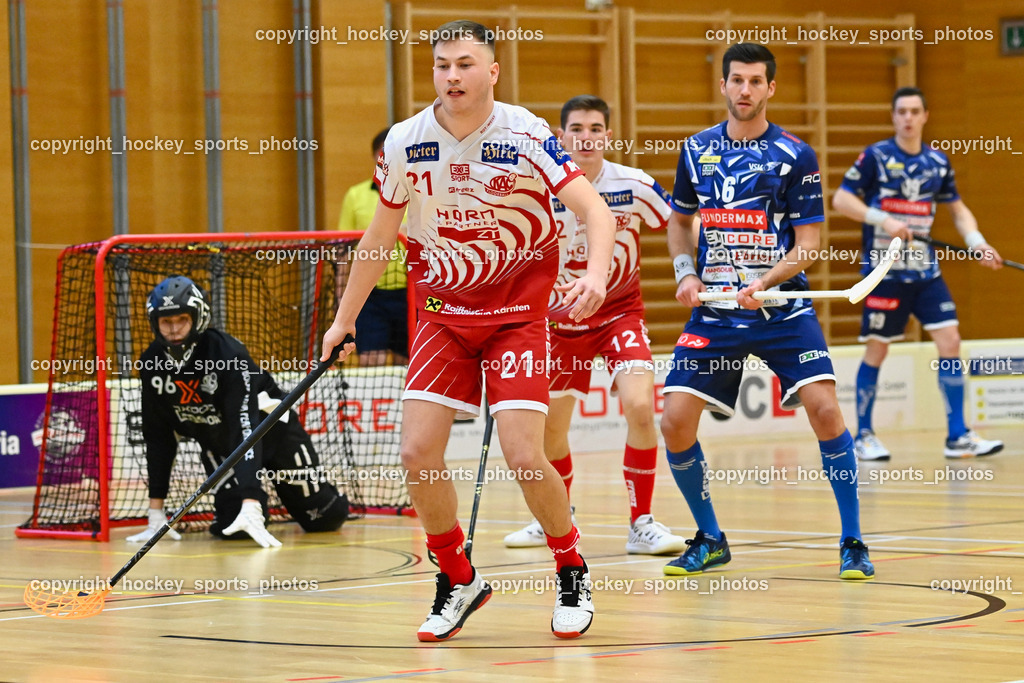 VSV Unihockey vs. KAC Floorball 4.2.2023 | #21 Tobias Grabner, #6 Timo Schmid