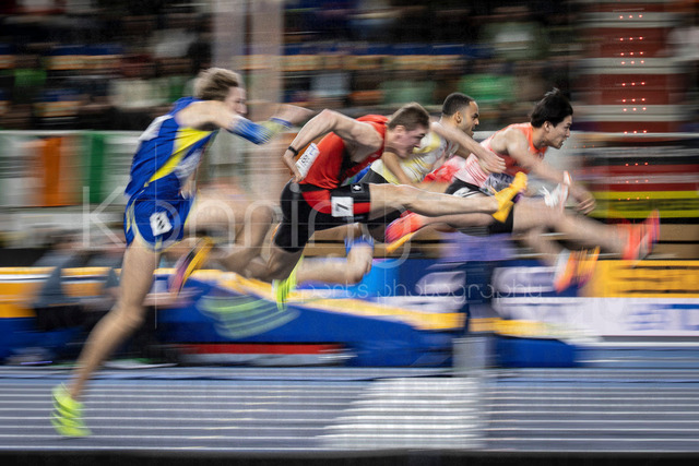 World Athletics Indoor Championships Kujawy Pomorze 26, 21.03.2026 | TORUN, POLAND - MARCH 21:  Shusei NOMOTO (JPN) competes in the men's 60m hurdles during the World Athletics Indoor Championships Kujawy Pomorze 26 on day 2 / session 1 at Kujawsko-Pomorska Arena Torun on March 21, 2026 in Torun, Poland. 