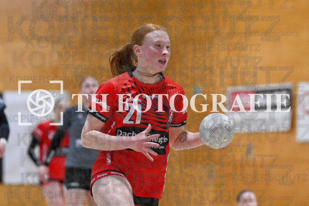 GER, SG Maulburg/Steinen - HB Kinzigtal, Frauen-Handball, Oberliga Suedbaden, 21. Spieltag, Saison 2024/2025, 06.04.2025 | Denise Kahrsch (SG Maulburg/Steinen, #21)GER, SG Maulburg/Steinen - HB Kinzigtal, Frauen-Handball, Oberliga Suedbaden, 21. Spieltag, Saison 2024/2025, 06.04.2025Foto: TH Fotografie/Thomas Hess