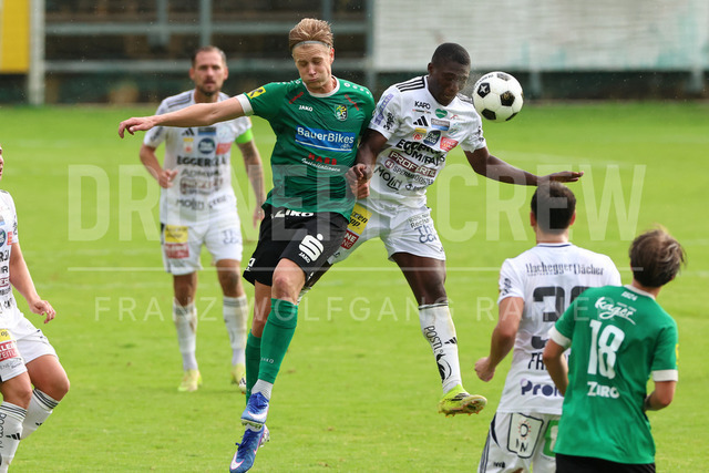 Friendly Match: SC Weiz vs TSV Hartberg in Weiz | Weiz, AUSTRIA, 01.JUL.26 - SOCCER - ADMIRAL Bundesliga, SC Weiz vs TSV Hartberg, test match. The image shows Robert Schmerleib (SC Weiz) and Youba Diarra (Hartberg).