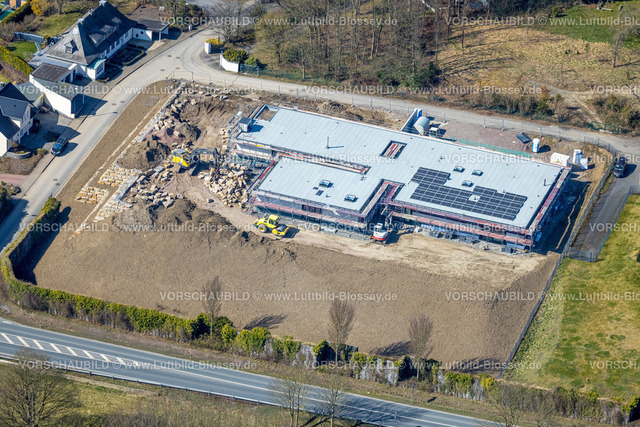 Arnsberg220301738Neheim | Luftbild, Baustelle und Neubau an der Straße Zur Oldenburg Ecke Zur Waterlappe in Neheim, Arnsberg, Sauerland, Nordrhein-Westfalen, Deutschland