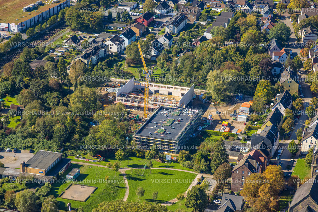 Witten241000058 | Luftbild, Baustelle für neues Bildungsquartier im Park der Generationen, Westfeldstraße, Annen, Witten, Ruhrgebiet, Nordrhein-Westfalen, Deutschland