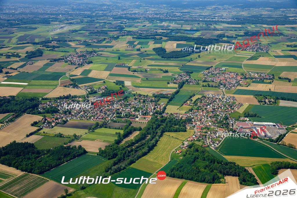 Das Luftbild zeigt  Affing - Die Luftaufnahme wurde 2023 vom UL-Flugzeug aus erstellt ( keine Drohne ) - Hochauflösende Luftaufnahme - Für grossformatige Ausdrucke geeignet. Die Geschenkidee !Mit Lizenz und Bildrechte bestellbar