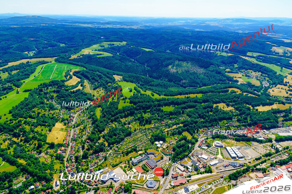 Das Luftbild der Stadt Schmalkalden wurde 2018 vom Flugzeug heraus erstellt (keine Drohne) Aufnahmehöhe ca.400 Meter- hohe Auflösung für beste Druck-Qualität