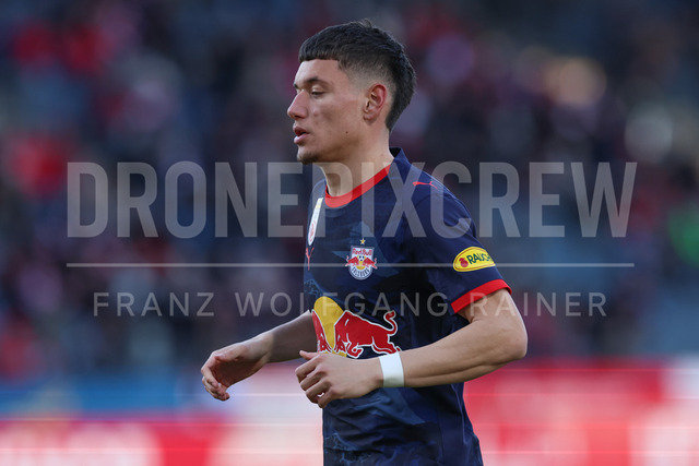 Grazer AK 1902 vs FC Red Bull Salzburg – Austrian Bundesliga | Graz, Austria, 15.Feb.26 - SOCCER - ADMIRAL Bundesliga, Grazer AK 1902 vs FC Red Bull Salzburg. The image shows Damir Redzic (Red Bull Salzburg).