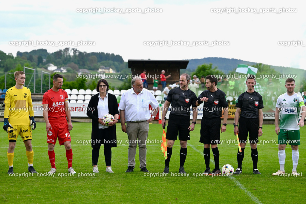 SV Feldkirchen vs. ATSV Wolfsberg 26.5.2023 | #1 Johannes Edwin Wulz, #10 Patrick Pfennich, SV Feldkirchen Obfrau Ingrid Maier, Bürgermeister Feldkirchen Martin Treffner, Nagele Robert Patrick, Hopfgartner Christoph, Dietz Holger, Referees, #27 Michael Groinig