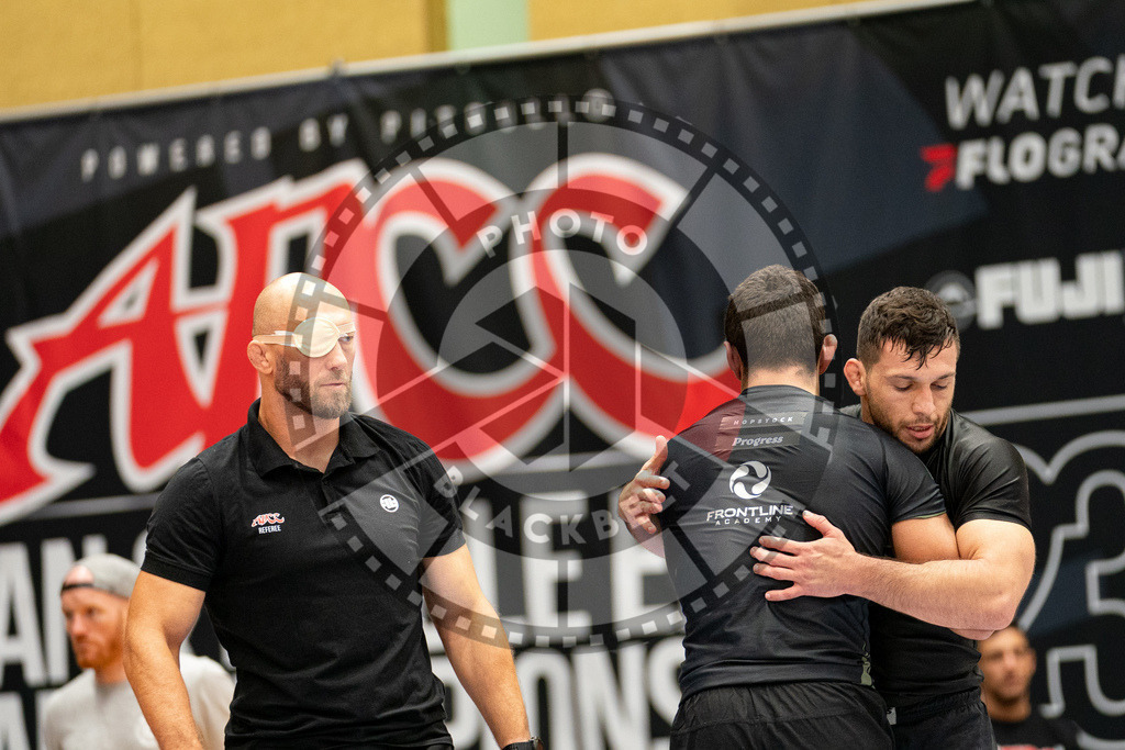 20230916PBB3728 | Fighters compete during the grappling tournement ADCC Trials (European, Middle East and African Championship) in Warsaw, Poland, on September 16, 2023.