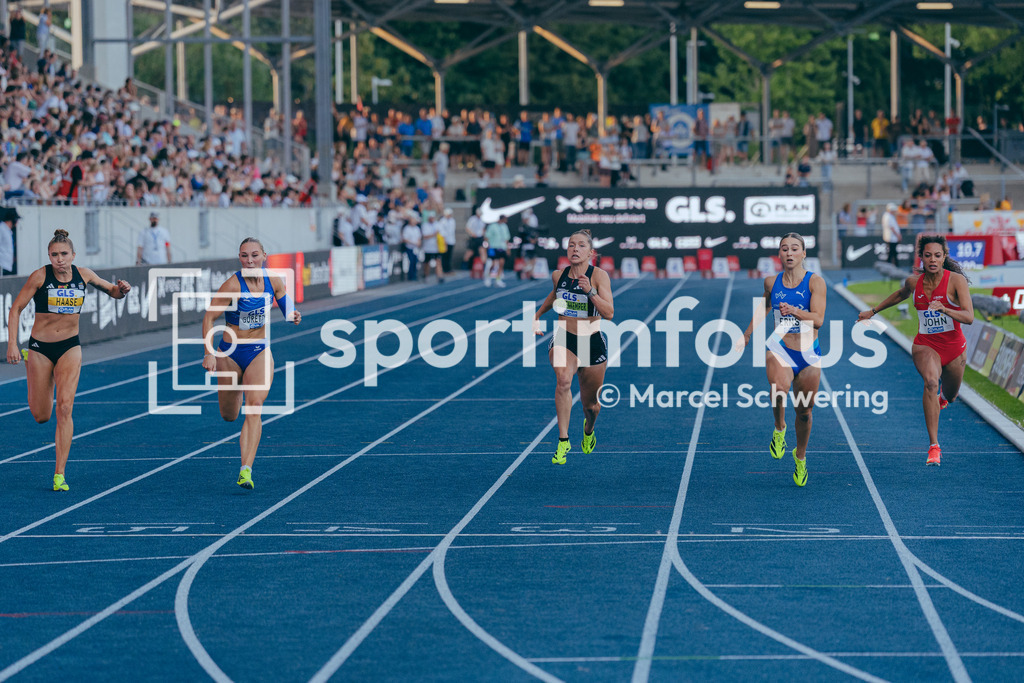 Deutsche Meisterschaften der Frauen und Männer 2026 | Gina Lückenkemper, SCC Berlin, 100-Meter-Lauf, Finale, Deutsche Meisterschaften der Frauen und Männer 2026, Lohrheidestadion Bochum-Wattenscheid, 25.07.2026. Foto: Marcel Schwering / sportimfokus - Realisiert mit Pictrs.com