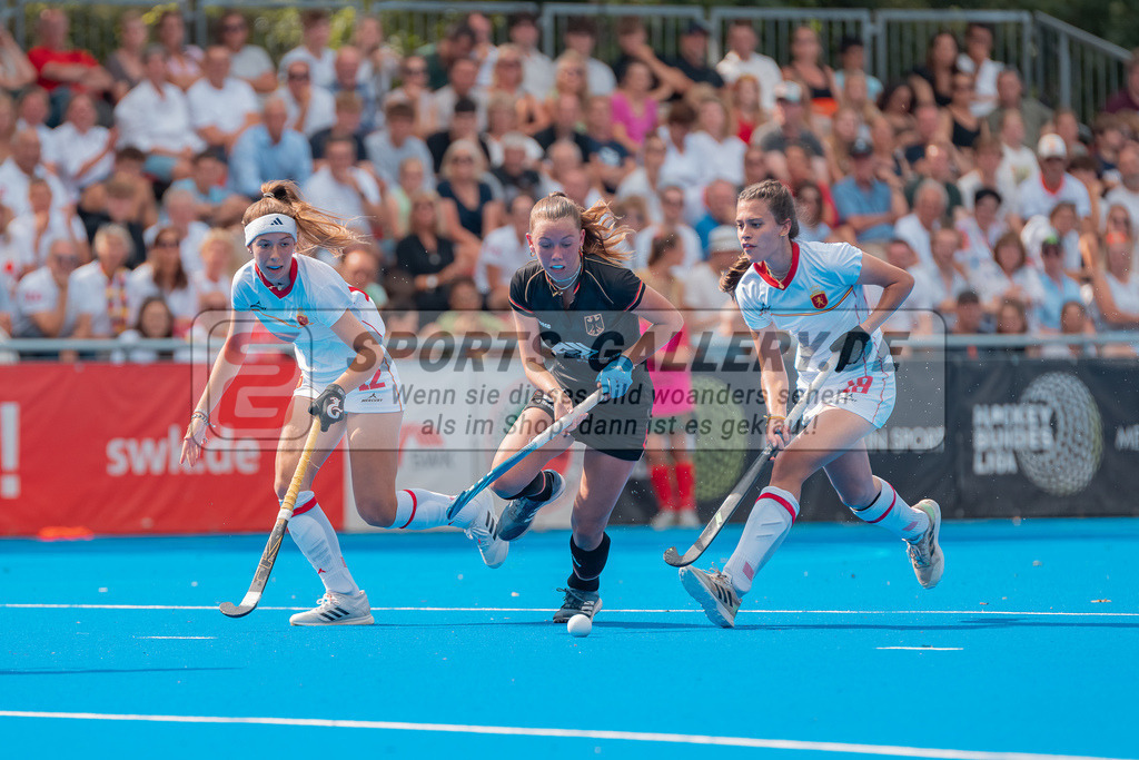 HK_20230715_102711 | Euro Hockey WU18 SF2 Spain vs Germany Championship Girls &amp; Boys am 15.7.2023 CHTC , Krefeld ,