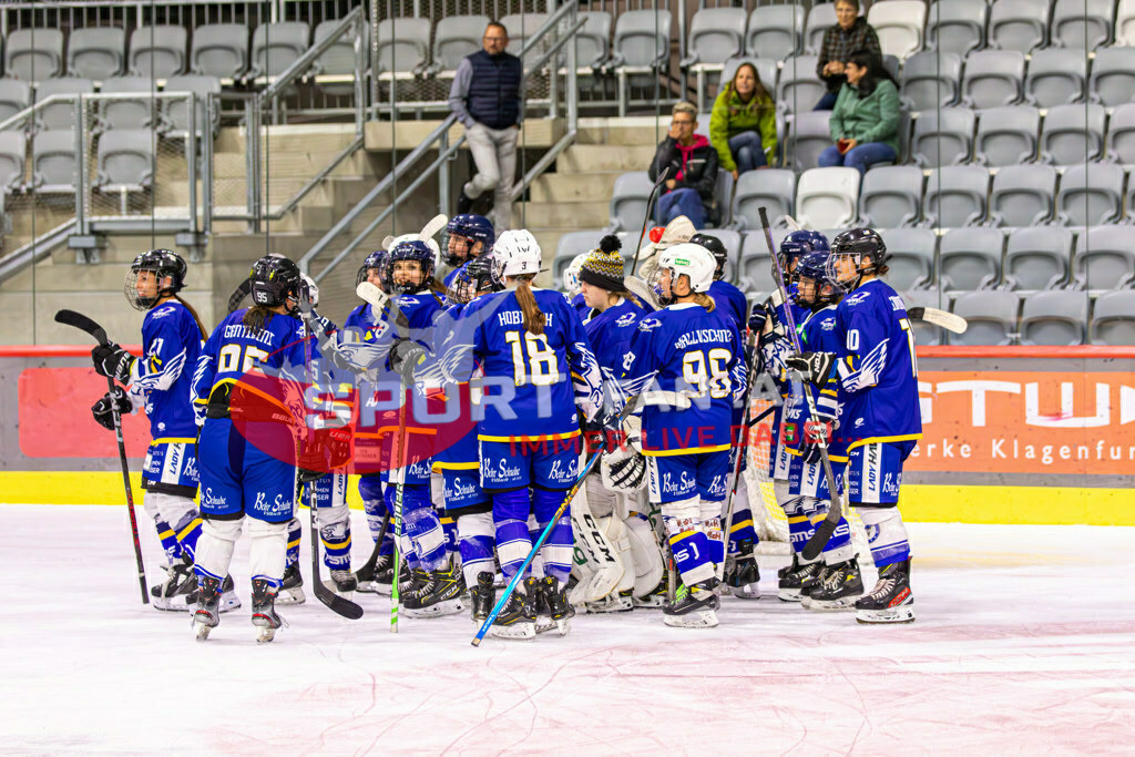 Eishockey DEBL 2023/24 | Eishockey DEBL 2023/24, KAC Frauen - Villach Lady Hawks am 27.09.2023 in Klagenfurt (Heidi Horten Arena), Austria, (Photo by Ernst Krawagner sport-fan.at) - Realisiert mit Pictrs.com