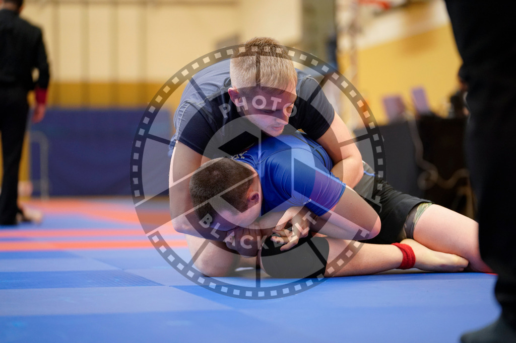 20240203PBB08292 | Fighters compete during the Brazilian Jiu-Jitsu Championship of the AJP Tour in Maintal by Frankfurt am Main, Germany, on February 2, 2024.
