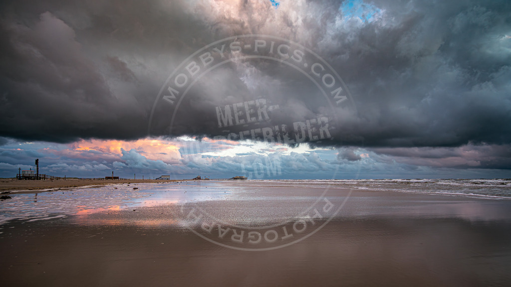 Wolkenspiel in Ording | Abendstimmung am Ordinger Strand