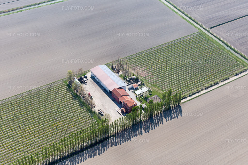 Aerial view: View of the town in Zecchetto in the state Veneto, Italy.Photo: IMG_098171.jpg taken on 04/03/2017 by Werner Riehm/FLY-FOTO.comResolution of the original: 5472 x 3648 px