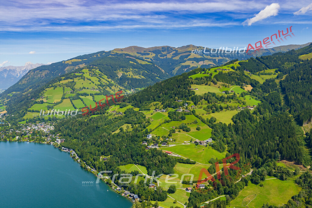 thumersbach-bild-von-oben-3938-jahr-2025 | Luftaufnahme der Stadt Thumersbach - Die Luftaufnahme wurde 2025 vom UL-Flugzeug heraus erstellt ( keine Drohne ) - Hochauflösende Luftaufnahme - für professionelle Ausdrucke geeignet. Die Geschenkidee !Mit Lizenz und Bildrechte bestellbar